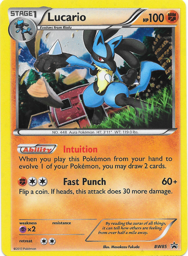 Lucario (BW Promo 85) - Bulbapedia, the community-driven Pokémon ...