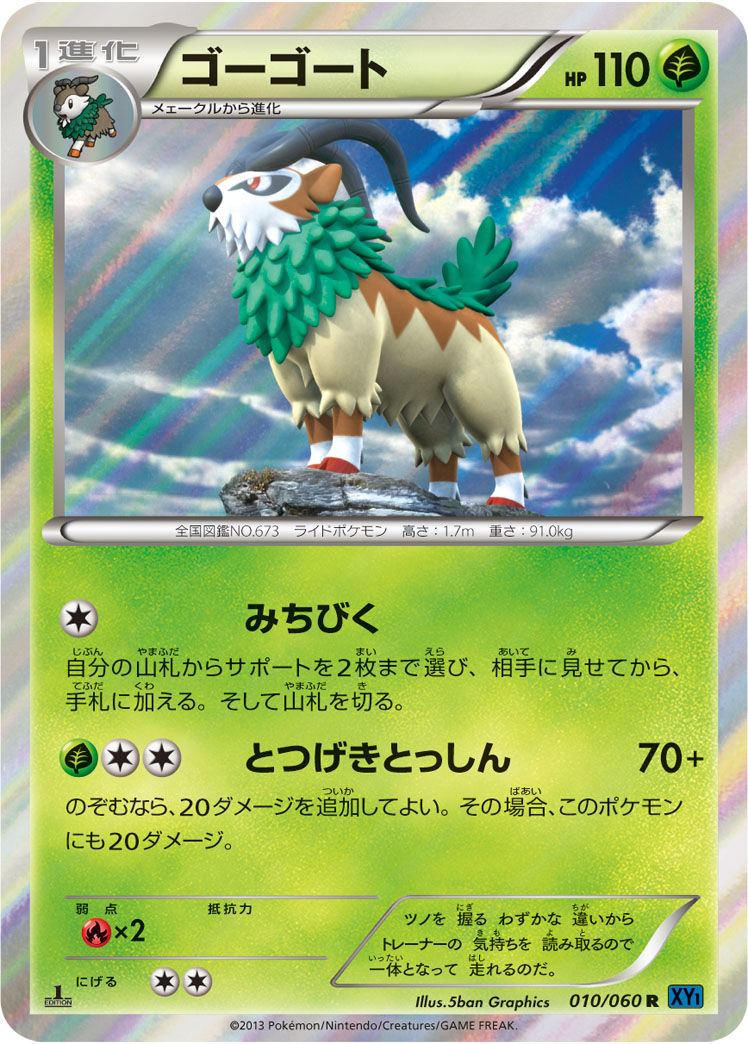 Gogoat Pokemon Card All Card Types