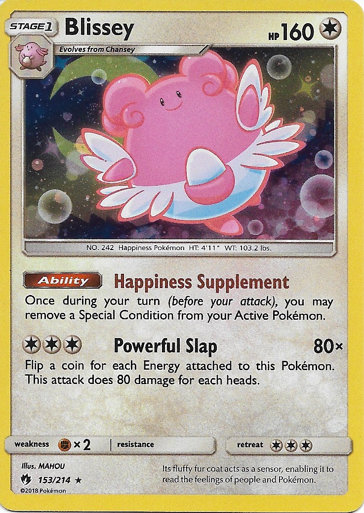 1x Blissey 153 214 Lost Thunder Pokemon Tcg Online Digital Card Toys Hobbies Pokemon Trading Card Game