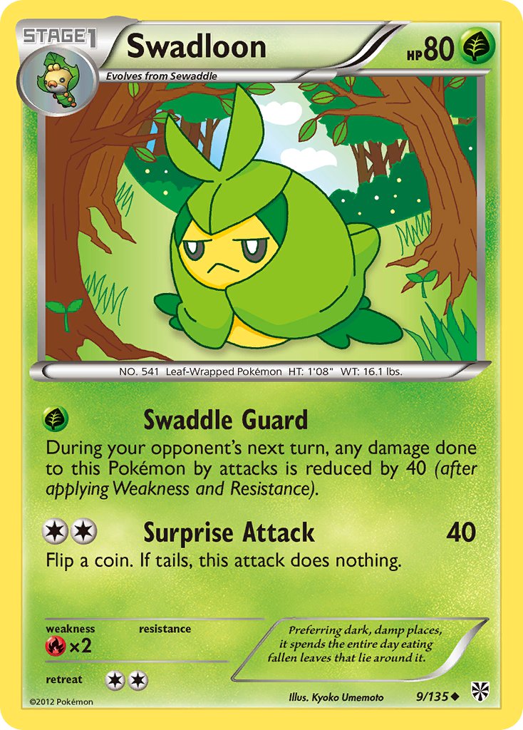 Swadloon Plasma Storm 9 Bulbapedia The Community Driven Pokemon Encyclopedia