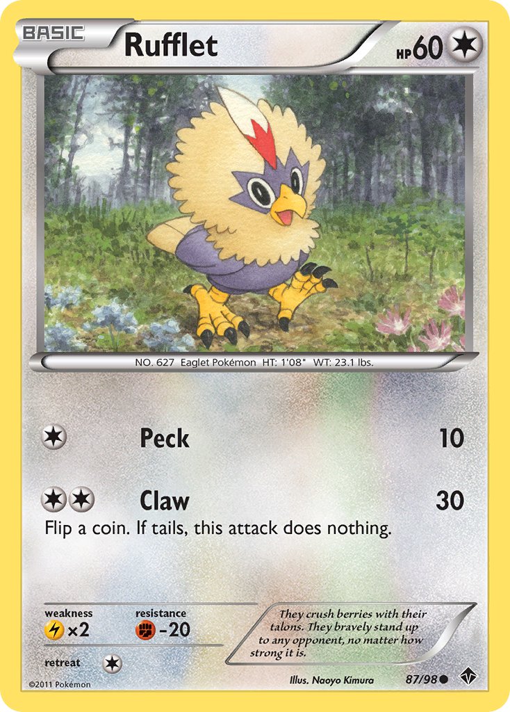 Rufflet Emerging Powers 87 Bulbapedia The Community Driven Pokémon