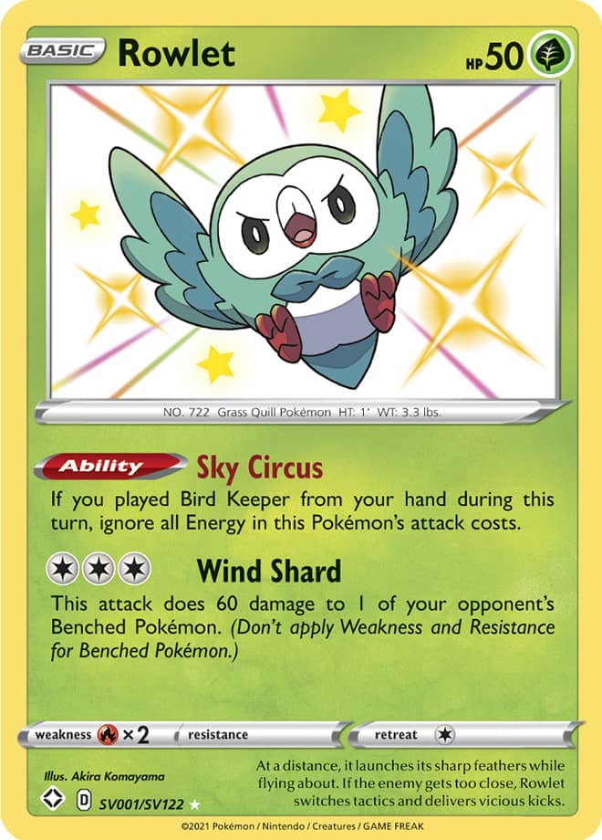 Rowlet Darkness Ablaze 11 Bulbapedia The Community Driven Pokemon Encyclopedia