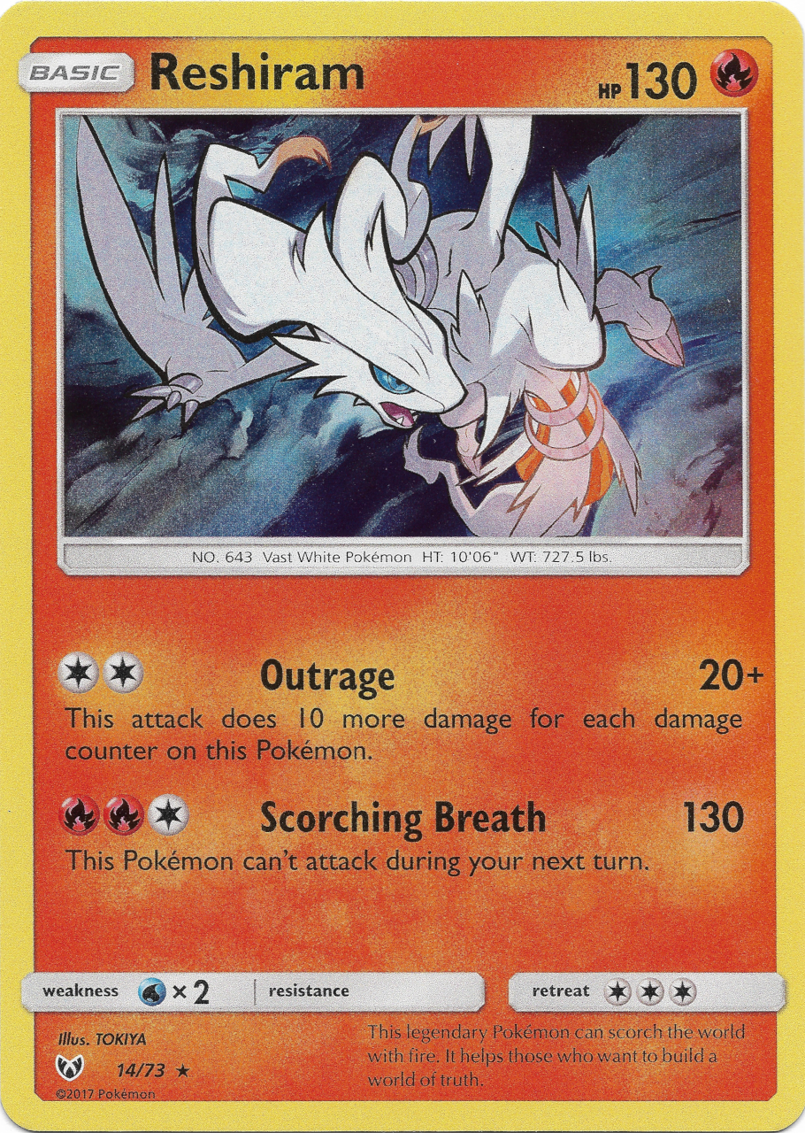 Reshiram Shining Legends 14 Bulbapedia The Community Driven Pokemon Encyclopedia