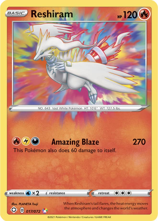 Reshiram Shining Fates 17 Bulbapedia The Community Driven Pokemon Encyclopedia