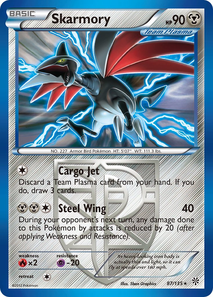 Skarmory Plasma Storm 87 Bulbapedia The Community Driven Pokemon Encyclopedia