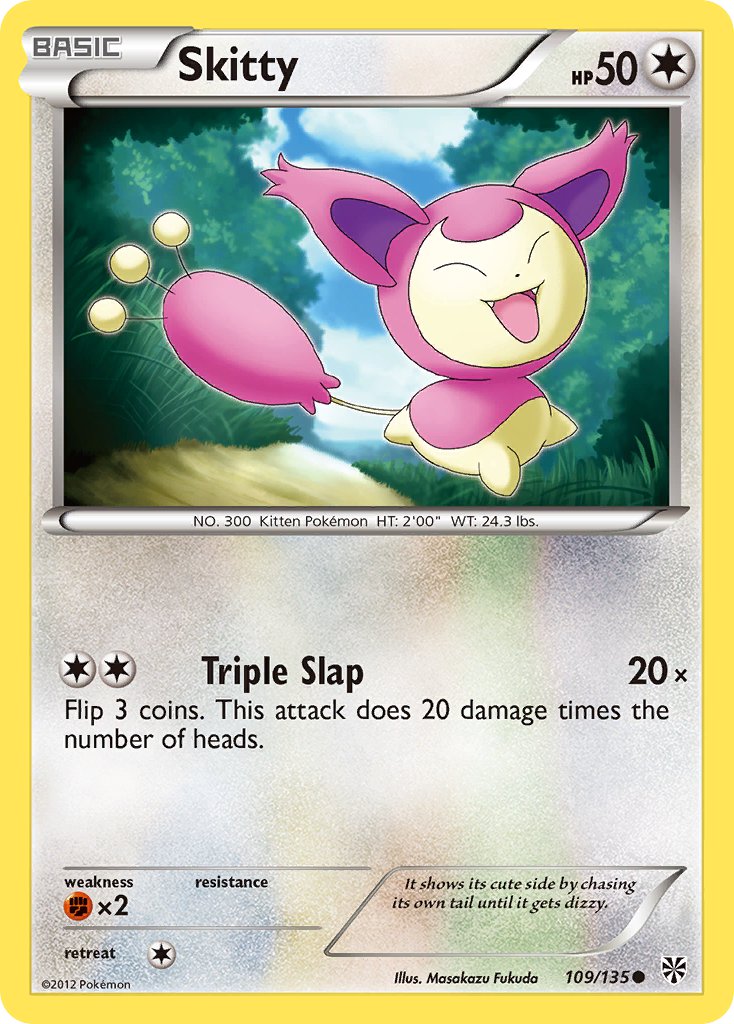 Skitty Plasma Storm 109 Bulbapedia The Community Driven Pokemon Encyclopedia