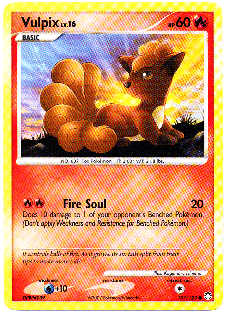 Vulpix (Mysterious Treasures 107) - Bulbapedia, the community-driven