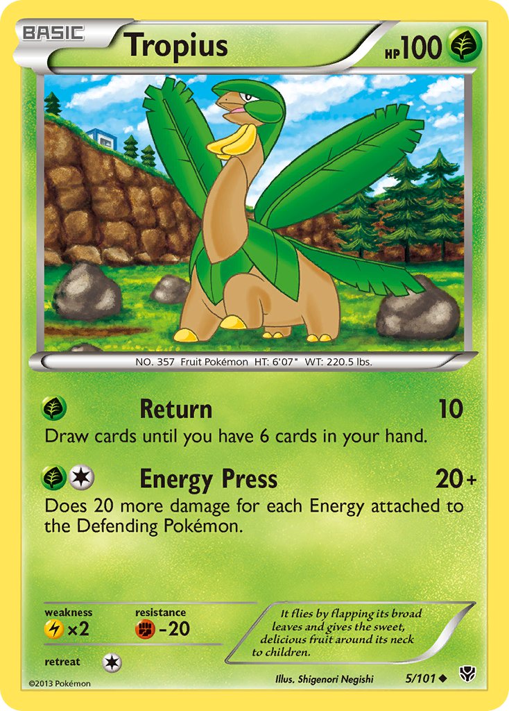 Tropius Plasma Blast 5 Bulbapedia The Community Driven Pokemon Encyclopedia