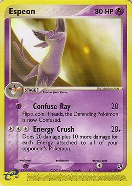 Espeon (EX Sandstorm 16) - Bulbapedia, the community-driven Pokémon ...