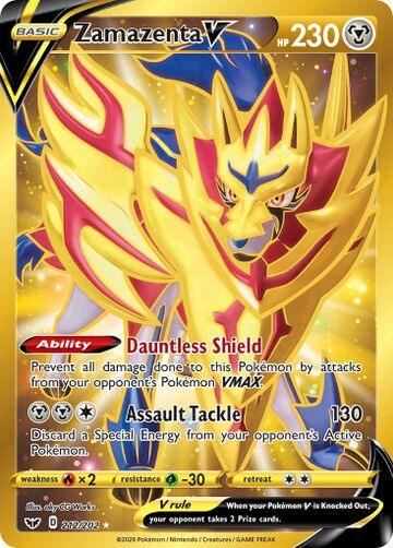 Zamazenta V (Sword & Shield 139) - Bulbapedia, the community-driven ...