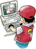 Academia de Treinamento Pokémon - Kanto - Saffron 150px-Red_on_computer