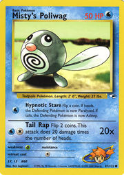 Rare 1st Edition Played Gym Heroes Pokemon 31//132 Misty\/'s Poliwrath