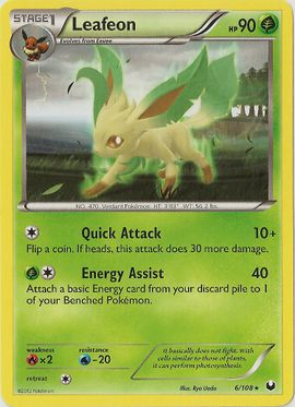 Leafeon (Dark Explorers 6) - Bulbapedia, the community-driven Pokémon ...