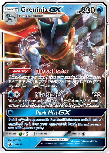 Greninja-GX (SM Promo 197) - Bulbapedia, the community-driven Pokémon ...